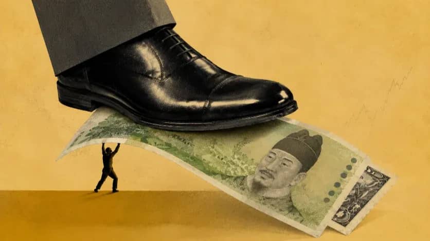 South Korea’s Won Weakens as Trade Surpluses Lose Their Anchor